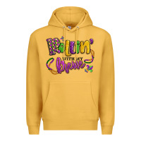 Mustard rollin' with my krewe mardi gras Premium Hoodie - LillyAllenDesigns