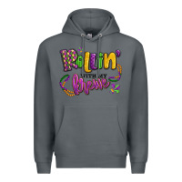 Rock rollin' with my krewe mardi gras Premium Hoodie - LillyAllenDesigns