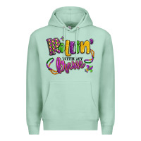 Seafoam rollin' with my krewe mardi gras Premium Hoodie - LillyAllenDesigns