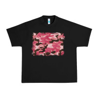 Black pink camouflage background Urban Heavy Tee - BarkalooDesign