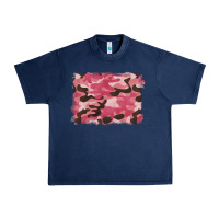 Navy pink camouflage background Urban Heavy Tee - BarkalooDesign