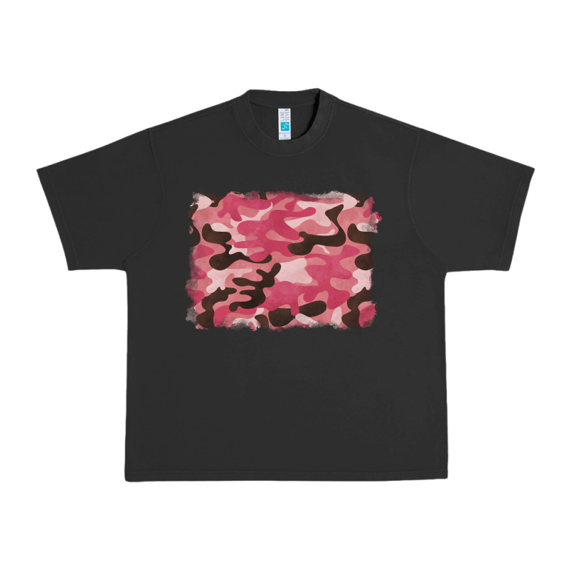 Pink Camouflage Background Urban Heavy Tee by BarkalooDesign | Teevron