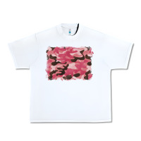 White pink camouflage background Urban Heavy Tee - BarkalooDesign