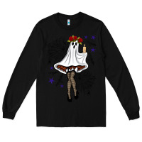 Black freak ghost halloween Long Sleeve Tee - BundleAndBundleShop