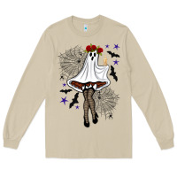 Mushroom freak ghost halloween Long Sleeve Tee - BundleAndBundleShop