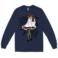 Navy freak ghost halloween Long Sleeve Tee - BundleAndBundleShop