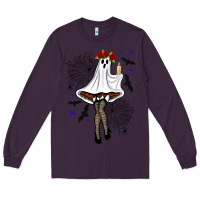 Plum freak ghost halloween Long Sleeve Tee - BundleAndBundleShop