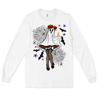 White freak ghost halloween Long Sleeve Tee - BundleAndBundleShop