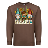 Chestnut yeehaw with gnomies Premium Sweatshirt - NancyCooperArtShop