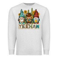 Oatmeal Heather yeehaw with gnomies Premium Sweatshirt - NancyCooperArtShop