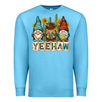 Ocean Blue yeehaw with gnomies Premium Sweatshirt - NancyCooperArtShop