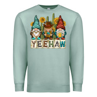 Seafoam yeehaw with gnomies Premium Sweatshirt - NancyCooperArtShop