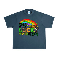 Midnight Navy One lucky mom St. Patricks Day Urban Heavy Tee - Neo Western