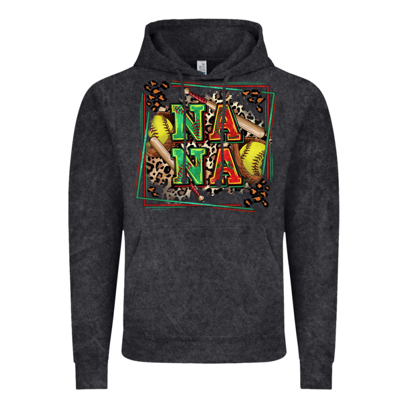 Softball Nana With Leopard Vintage Hoodie by Zillion Design Studio | Teevron