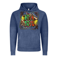 Vintage Denim softball nana with leopard Vintage Hoodie - Zillion Design Studio