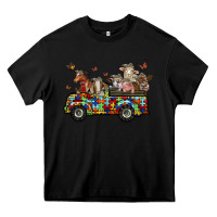 Black farm animals autism Heavy Core Tee - RacoonDesign