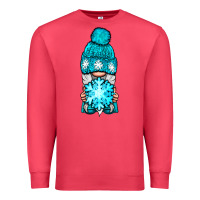Cardinal winter gnome with snowflake Premium Sweatshirt - NancyCooperArtShop