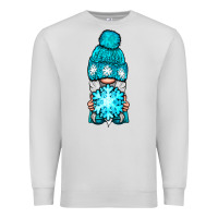 Winter Gnome With Snowflake Premium Sweatshirt | Teevron