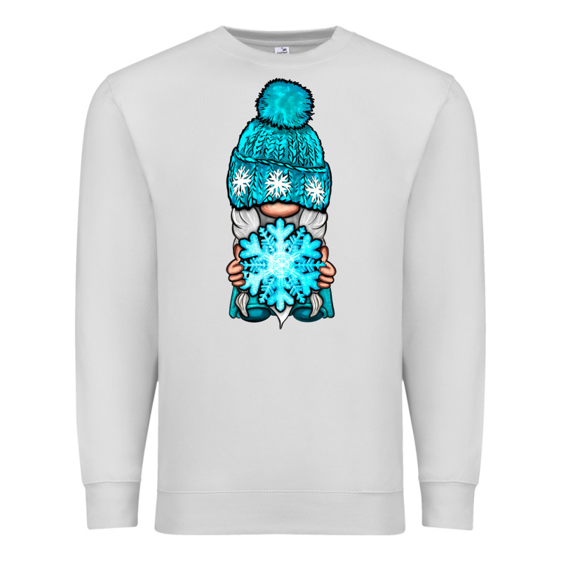 Winter Gnome With Snowflake Premium Sweatshirt by NancyCooperArtShop | Teevron