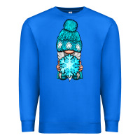 True Royal winter gnome with snowflake Premium Sweatshirt - NancyCooperArtShop