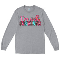 Heather Grey i'm a survivor Long Sleeve Tee - JahusDesignShop