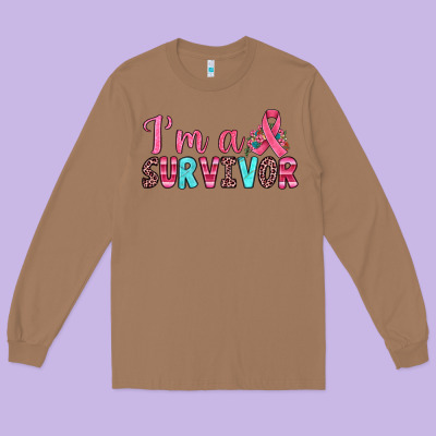 I'm A Survivor Long Sleeve Tee Designed By Jahusdesignshop