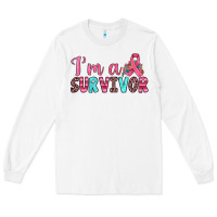 White i'm a survivor Long Sleeve Tee - JahusDesignShop