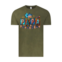 Vintage Olive American Papa 4th of july Vintage Tee - CowGirlArtShop