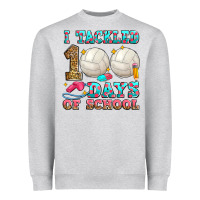 Heather Grey i tackled 100 days of school volleyball Heavyweight Sweatshirt - Zillion Design Studio