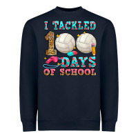 Navy i tackled 100 days of school volleyball Heavyweight Sweatshirt - Zillion Design Studio