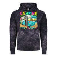Cloud Black camping is my happy place Vintage Hoodie - texasbilliewilder