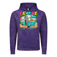 Cloud Purple camping is my happy place Vintage Hoodie - texasbilliewilder