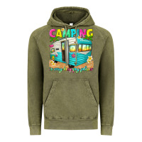 Vintage Olive camping is my happy place Vintage Hoodie - texasbilliewilder
