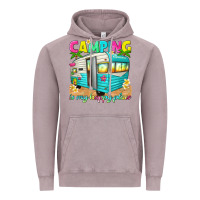 Vintage Zinc camping is my happy place Vintage Hoodie - texasbilliewilder