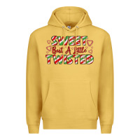 Antique Gold sweet but a little twisted Premium Hoodie - LillyAllenDesigns