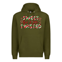 Army Green sweet but a little twisted Premium Hoodie - LillyAllenDesigns