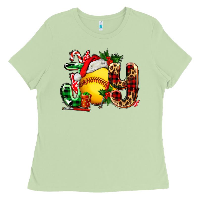 Joy With Softball Ladies Tee by AdoDesignShop | Teevron