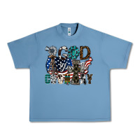 Pebble Blue god bless the country Urban Heavy Tee - SublimationCraftShop