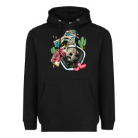 Black cowboy tears Heavyweight Hoodie - MaliasSmallBusiness