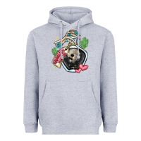 Heather Grey cowboy tears Heavyweight Hoodie - MaliasSmallBusiness