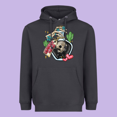 Cowboy Tears Heavyweight Hoodie Designed By Maliassmallbusiness