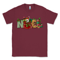 Burgundy noel Classic Tee - BundleAndBundleShop