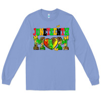 Colony Blue juneteenth mom Long Sleeve Tee - AdoDesignShop