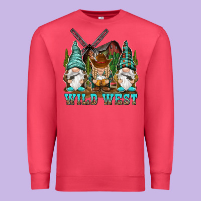 Wild West Gnomies Premium Sweatshirt Designed By Nancycooperartshop