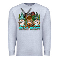 Heather Grey wild west gnomies Premium Sweatshirt - NancyCooperArtShop