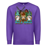 Purple wild west gnomies Premium Sweatshirt - NancyCooperArtShop