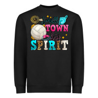 Black small town big spirit volleyball Heavyweight Sweatshirt - Zillion Design Studio
