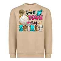 Mushroom small town big spirit volleyball Heavyweight Sweatshirt - Zillion Design Studio