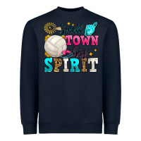 Navy small town big spirit volleyball Heavyweight Sweatshirt - Zillion Design Studio