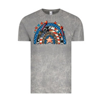 Cloud Rock American rainbow 4th of july Vintage Tee - CowGirlArtShop